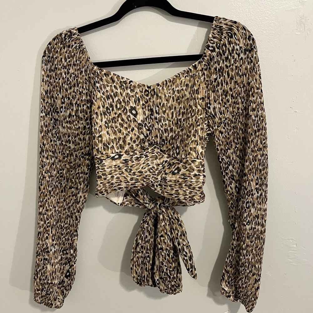 Cheetah Print Crop Top